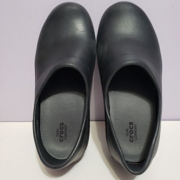 Crocs Black Slip On Comfort  Classic Women's Shoes Sz 8 - Picture 7 of 10